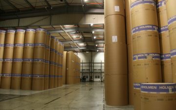 Hangar de stockage papier - centre d'impression Bonjour Bordeaux
